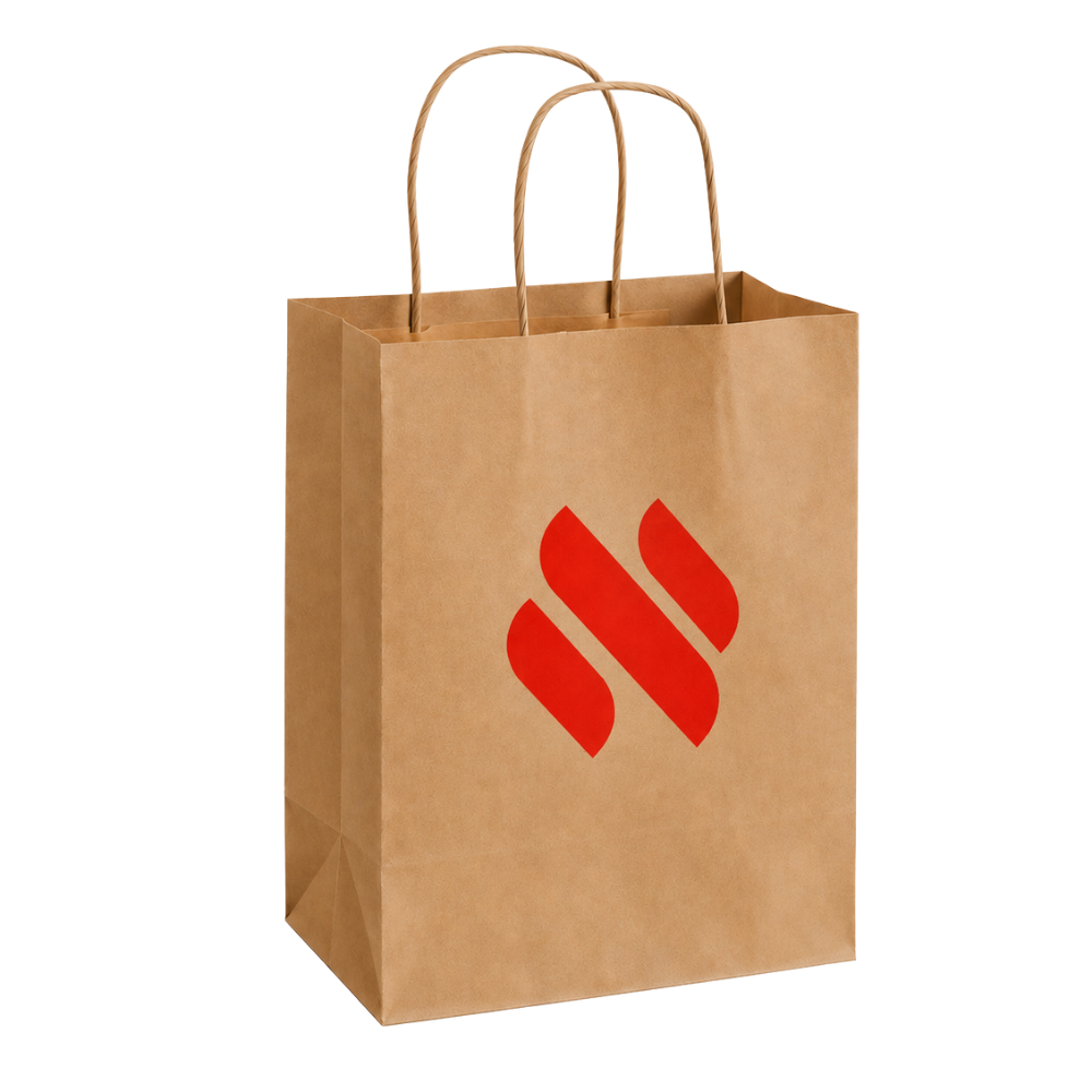 Custom printed kraft paper bags